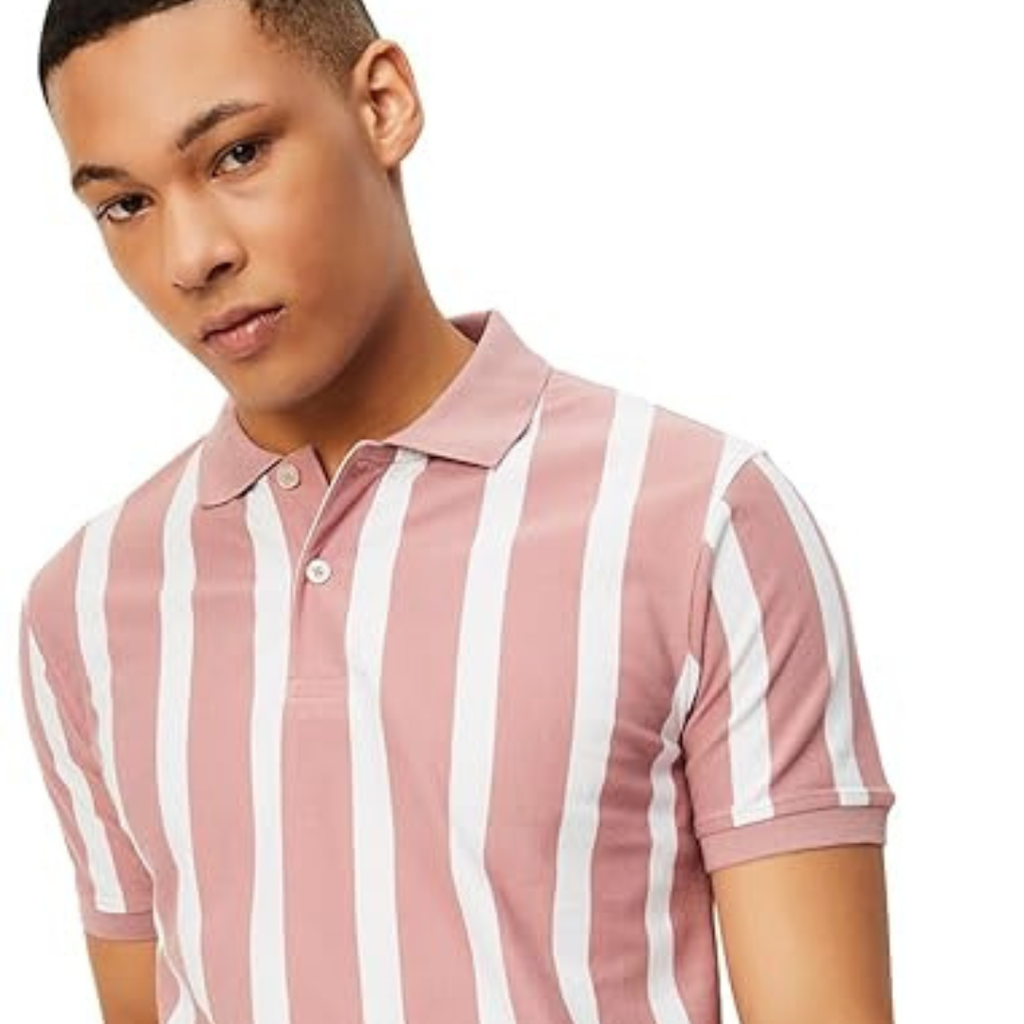 Max Men's Half Sleeves Regular Fit Striped Polo Levi's T-Shirt