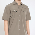 ZERNY Men’s Premium Utility Pocket Casual Shirt