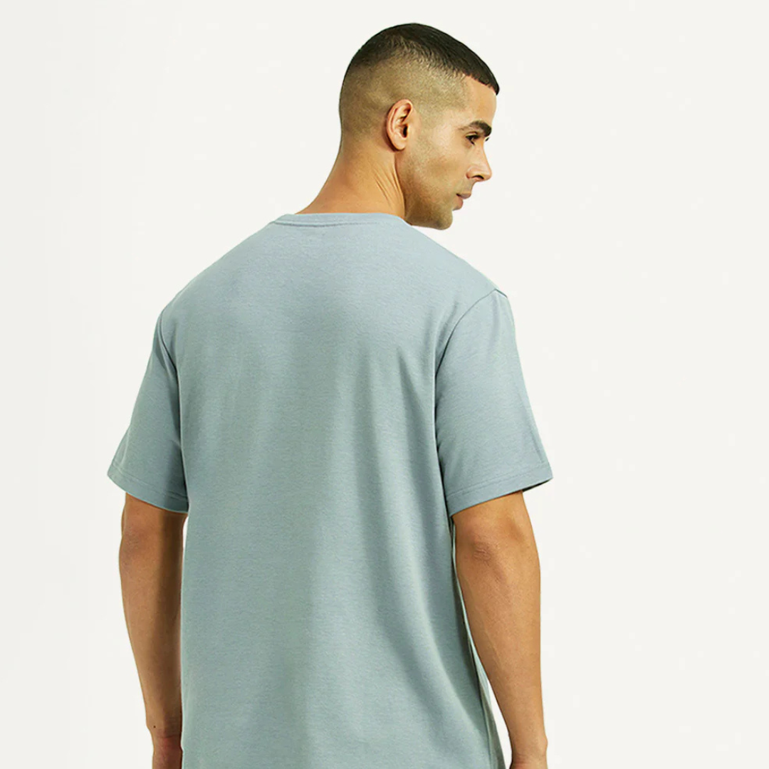 Men's Levi's Brand Logo Light Blue Crew Neck T-shirt