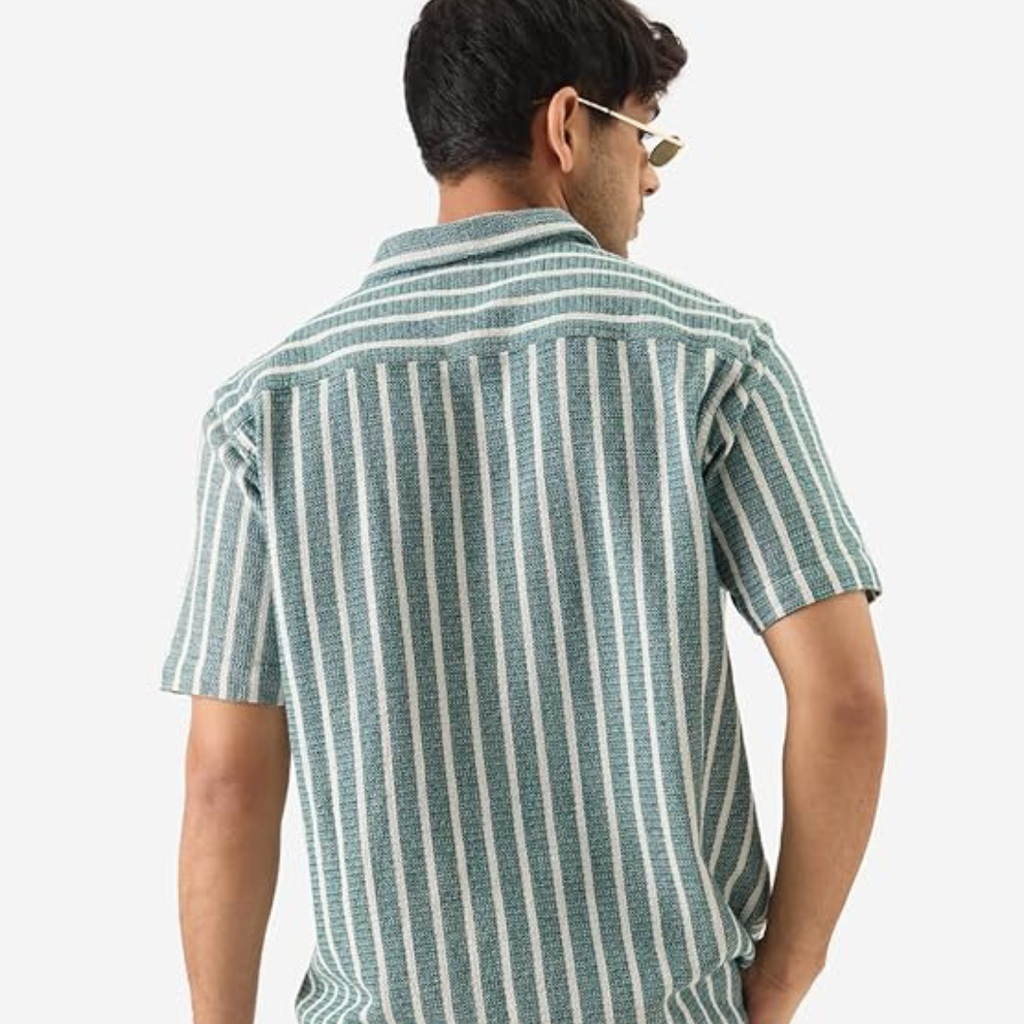 Casual Button-Down Half Sleeve Printed Shirt
