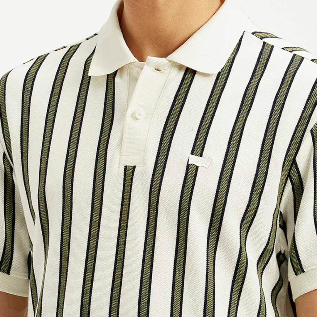 Levi's Men's Striped Slim Fit Polo T-Shirt