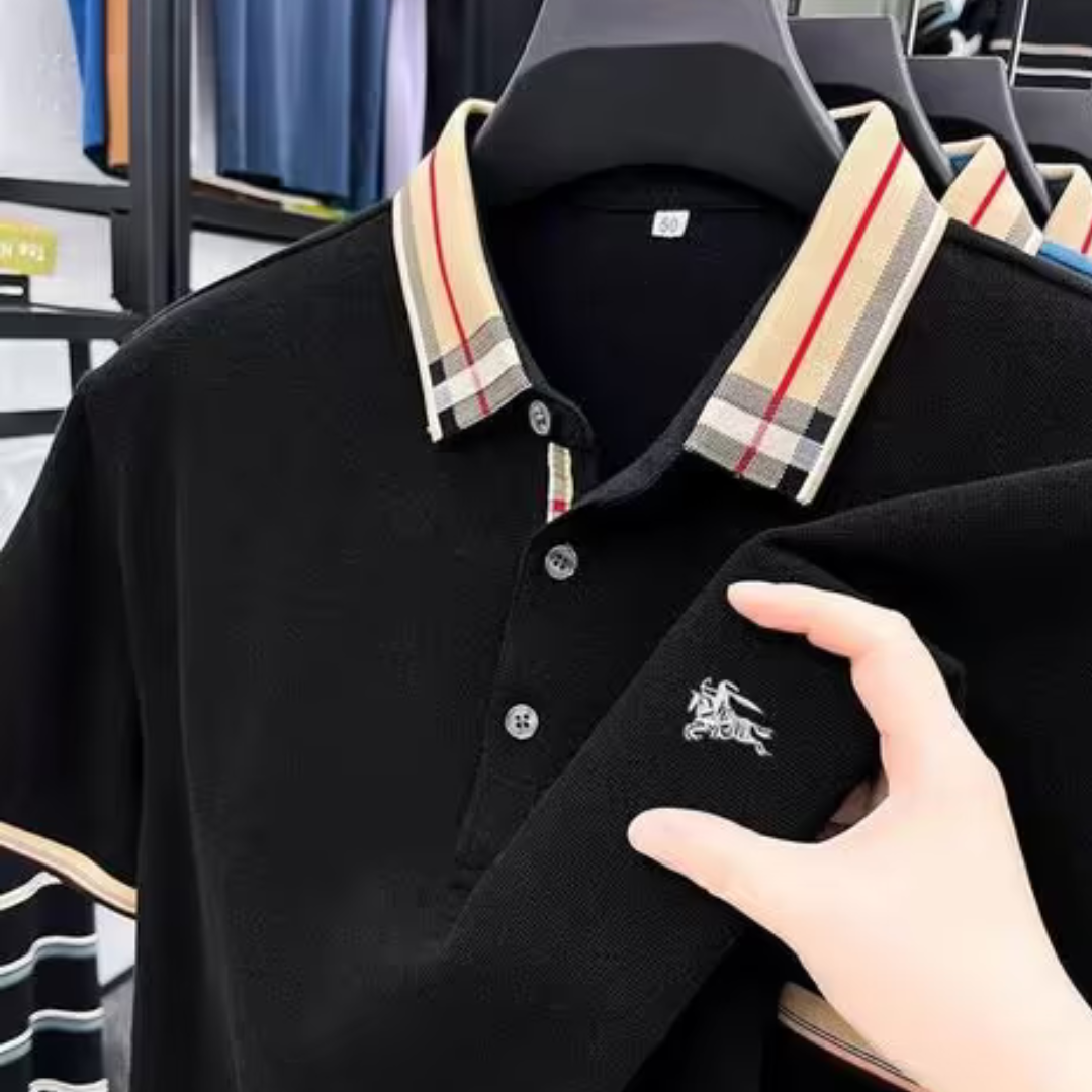 Men Self-design Regular Fit Polo T-shirt