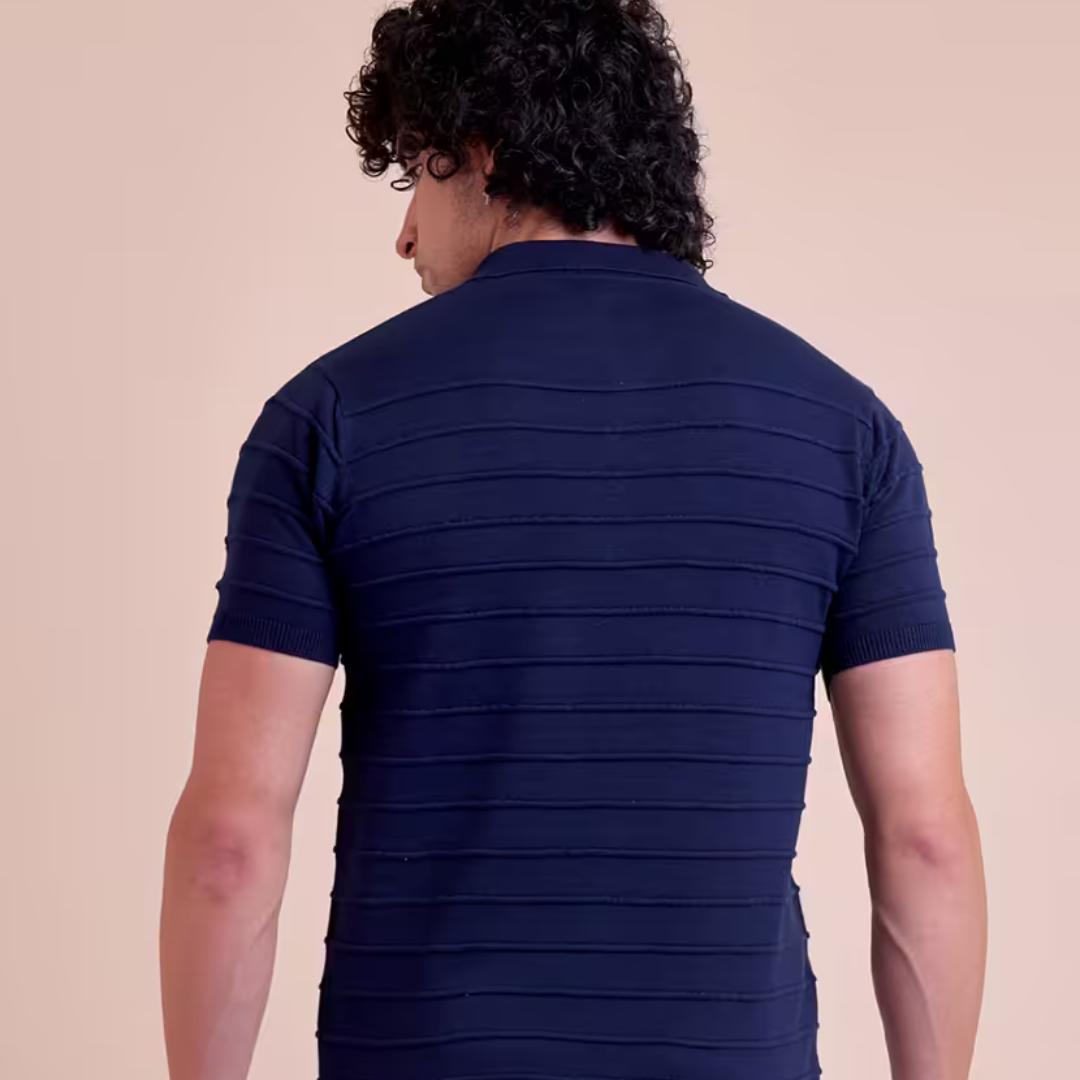 Men short sleeves plain polo t-shirt