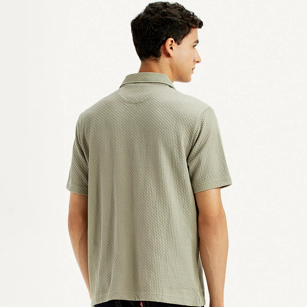 Men's Textured Khaki Slim Fit Polo Levi's T-shirt