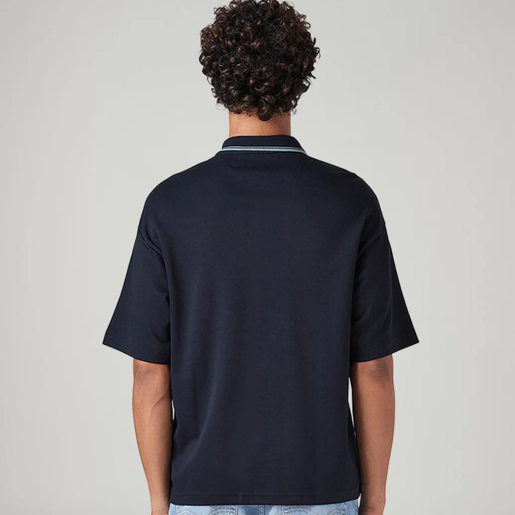 Men's Levi's Brand Logo Loose Fit Interlock Polo T-shirt