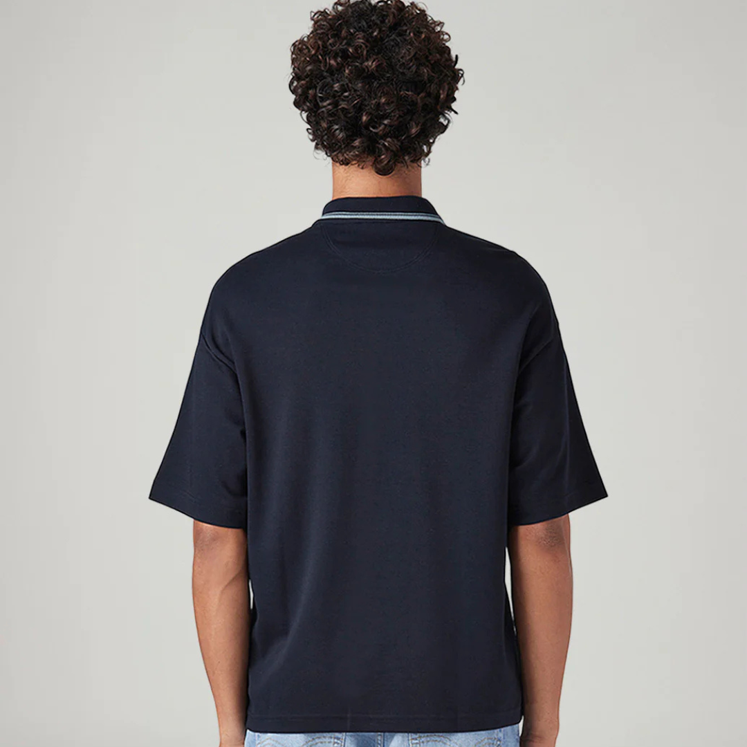 Men's Levi's Brand Logo Loose Fit Interlock Polo T-shirt