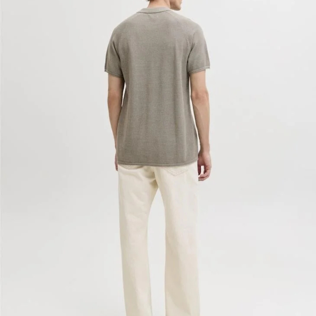 Jack & Jones Regular fit Split Neck knit Polo shirt