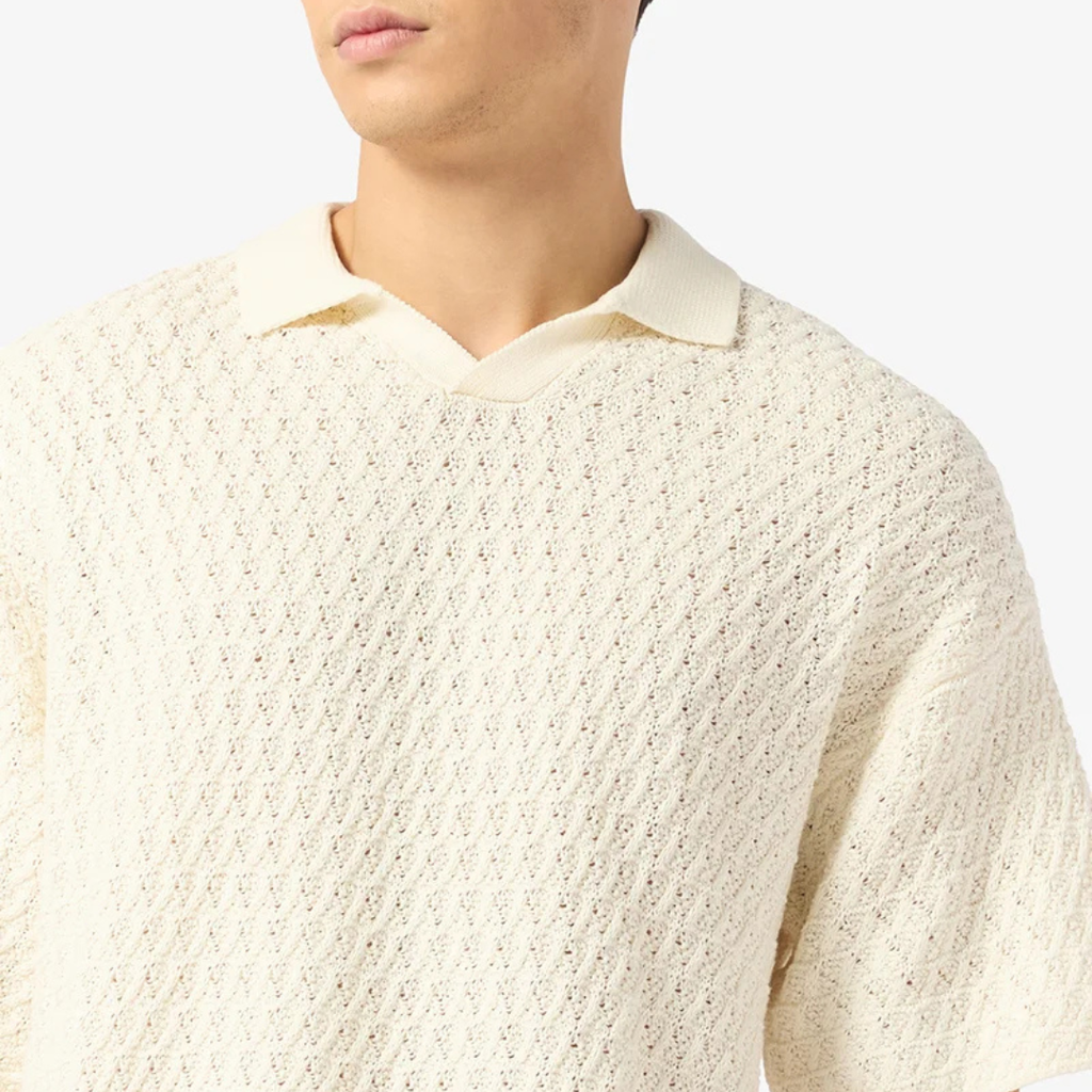 Jack & Jones Relaxed fit Split Neck knit Polo shirt