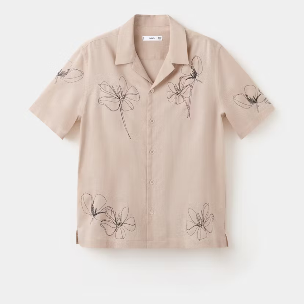 Mango Regular-fit printed shirt