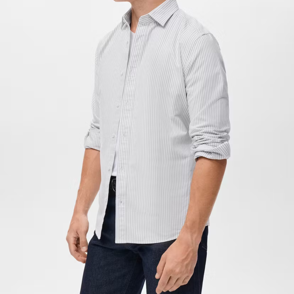 100% cotton Mango striped shirt