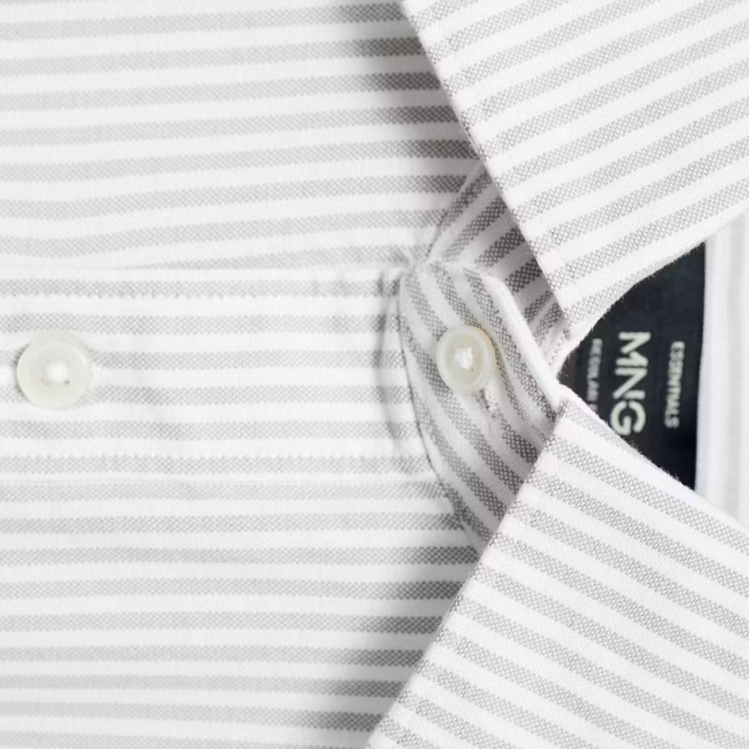 100% cotton Mango striped shirt