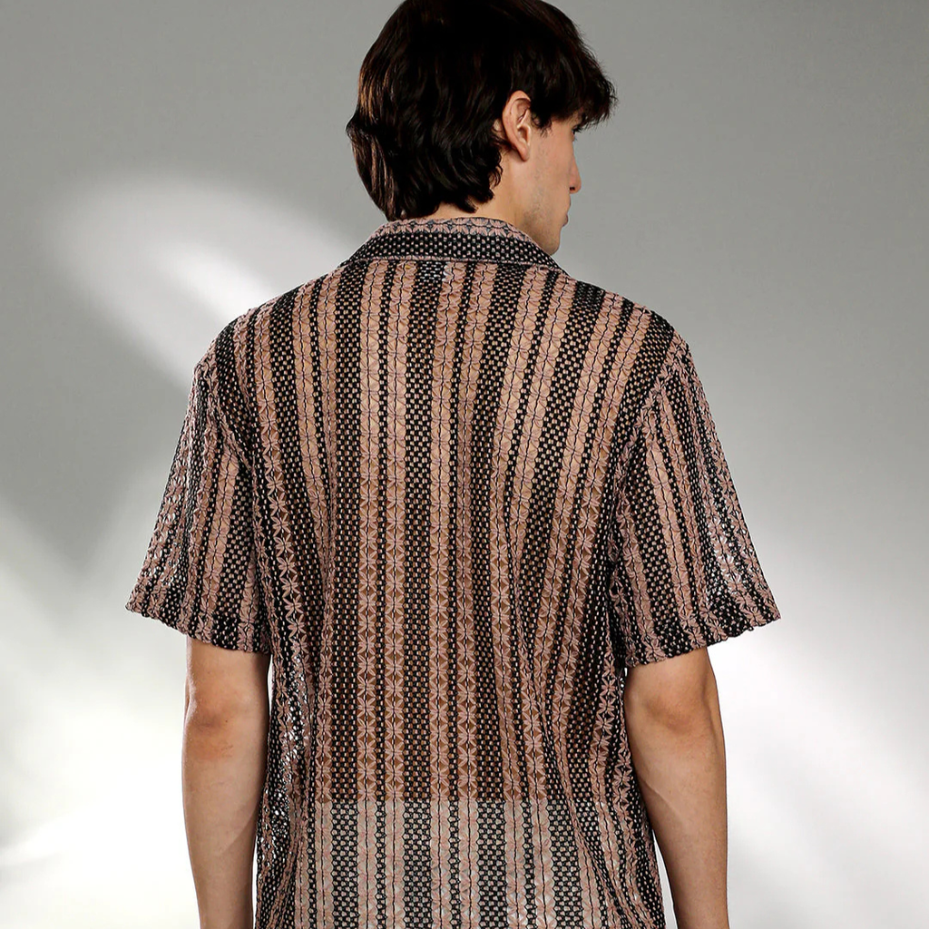 Multitrack Knit Oversized Shirt